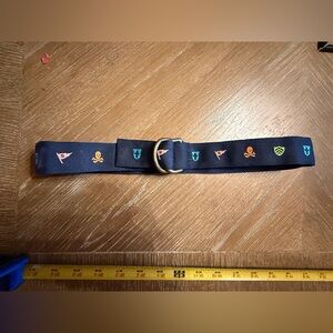 Ralph Lauren Embroidered Kids Belt 30” Navy